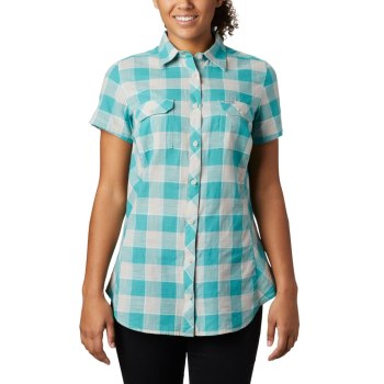 Columbia Overhemd Dames, Cape Alava Short Sleeve Blauw, 45LPQCDYS